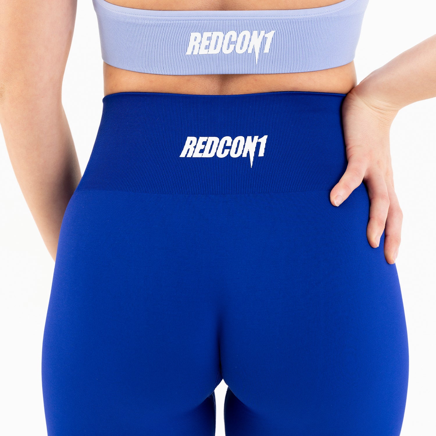 NAVY BLUE SOLID SEAMLESS LEGGINGS - Image 2
