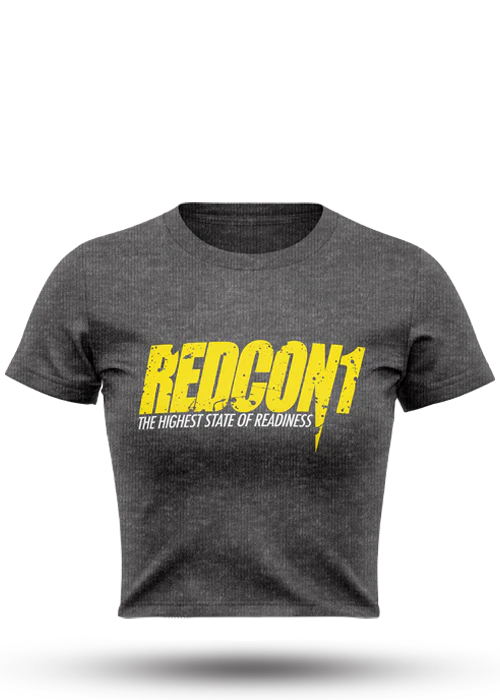 Premium Dark Grey Heather Crop