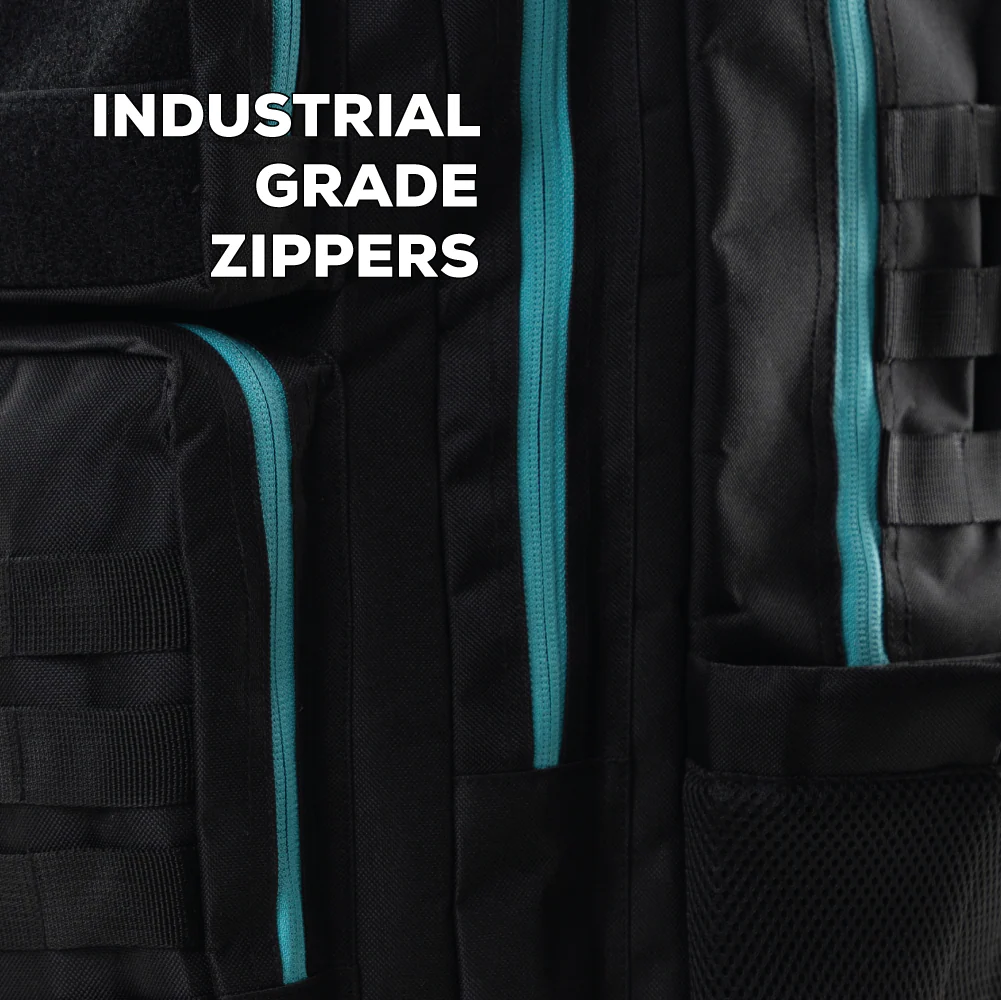 TACTICAL PRO BACKPACK 25L BLACK W/ TEAL - Image 6